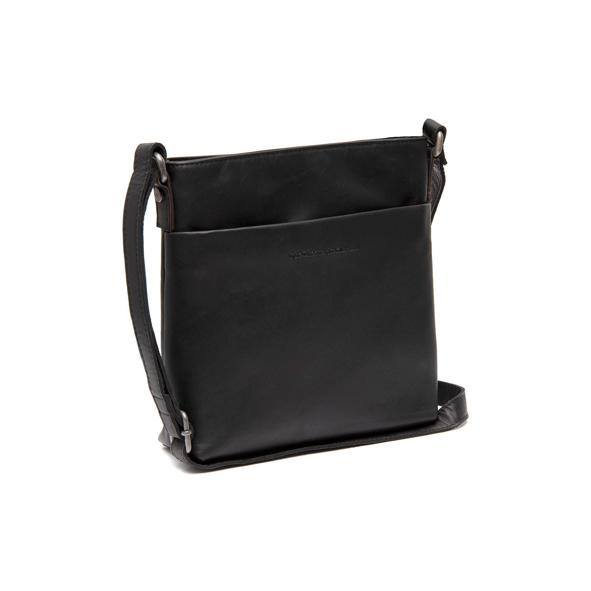 Navene Full-Grain Leather Crossbody Bag in Classic 100% Full-Grain Leather - Full Exterior Front Profile View | Buy Online
