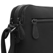 
Classic 100% Full-Grain leather Bag - Að aftan með styrktum leðurólum