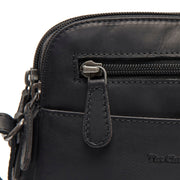 
Classic 100% Full-Grain leather Bag - Að aftan með styrktum leðurólum