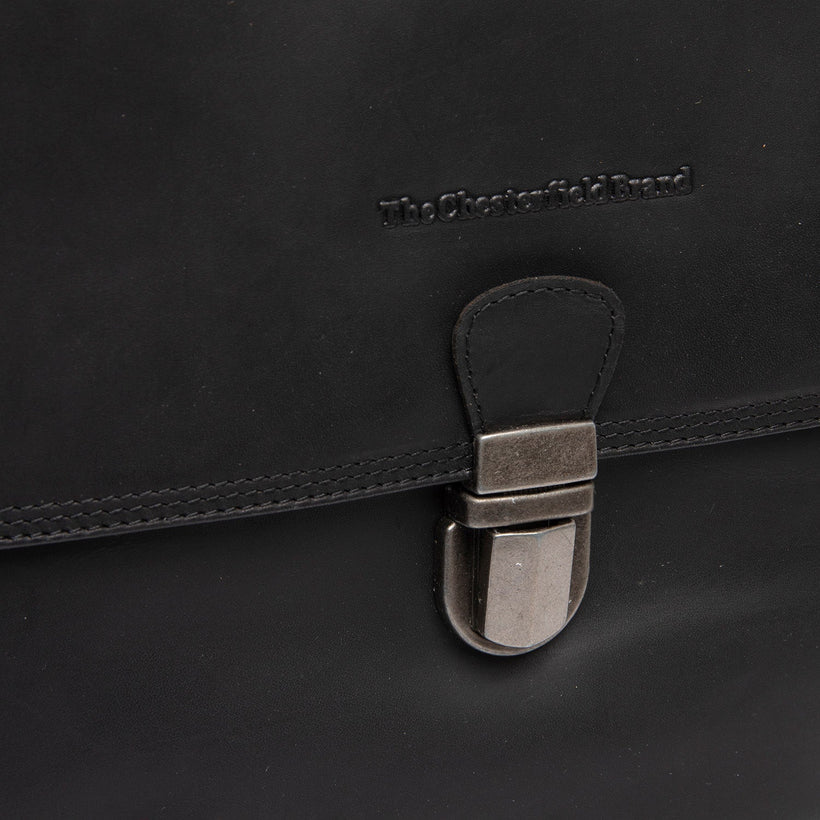 Angera Full-Grain Leather Handbag fyrir konur