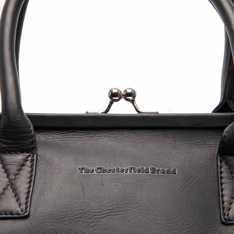 Dorin Full-Grain Leather Handbag fyrir konur