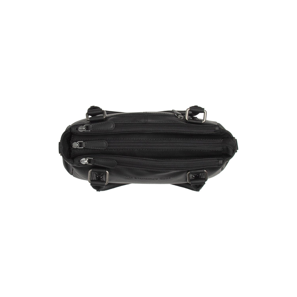 
Nærmynd of Classic Collar & Heavy-Duty Zipper Hardware on Fenja Leður handtaska