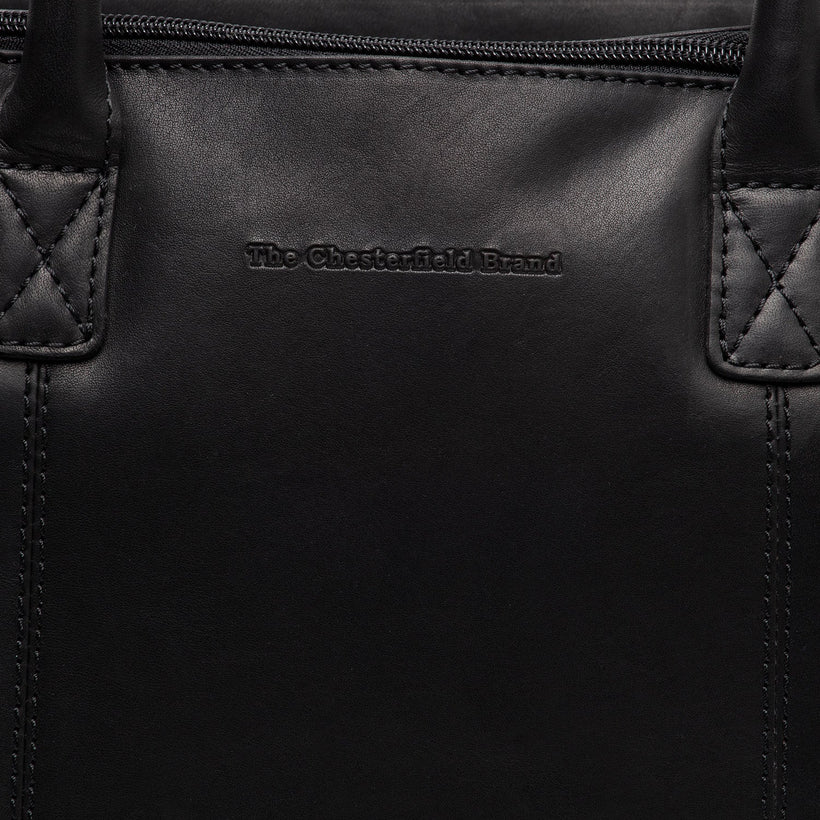 Layton Full-Grain Leather Handbag fyrir konur