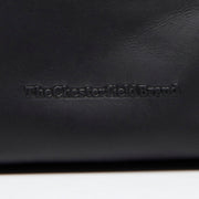Authentic 100% Full-Grain Leather Grain Texture & Heavy-Duty Seam Stitching Detail