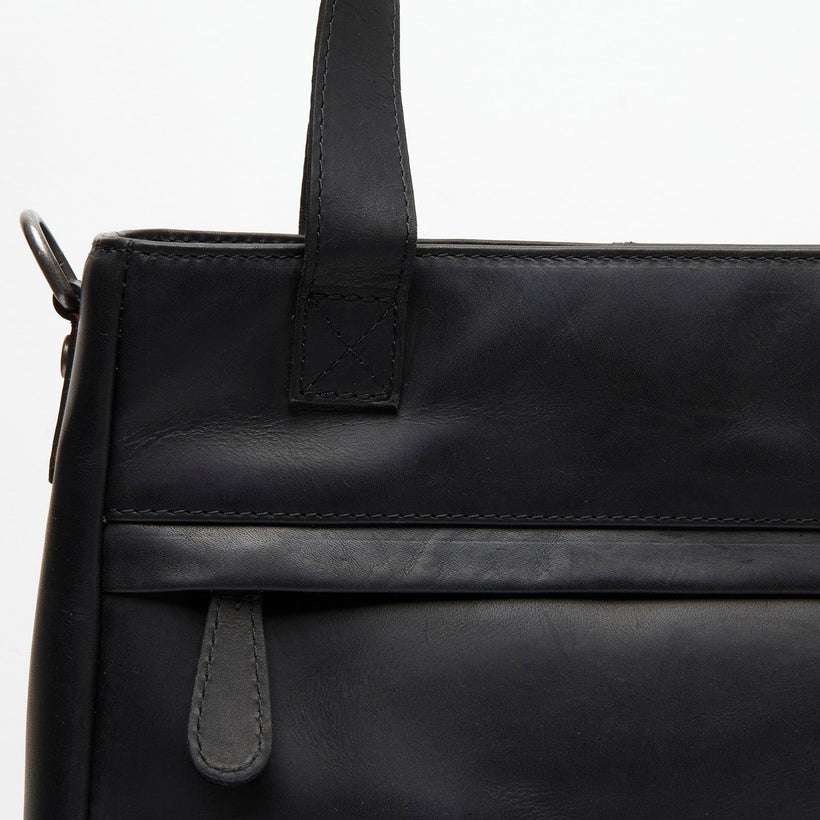 Lingfield Full-Grain Leather Handbag fyrir konur