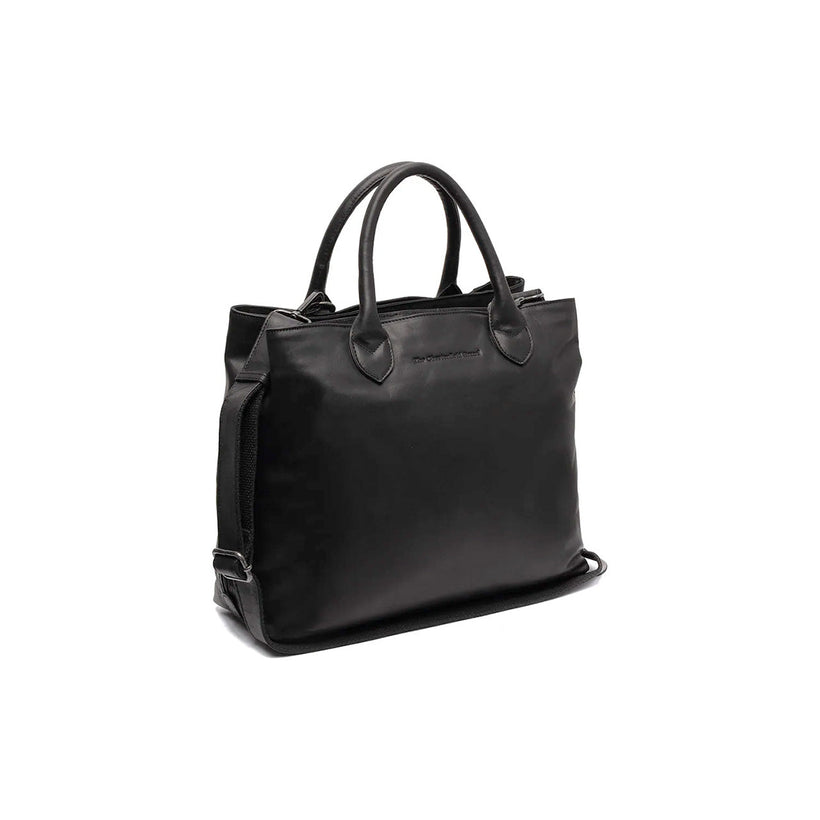 Passau Full-Grain Leather Handbag fyrir konur