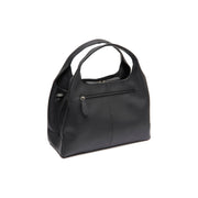 Styled Fit Perspective of Salina Full-Grain Leather Handbag on Model - Natural Daylight Drape