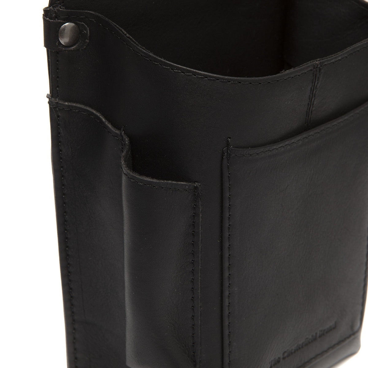 
Solid Antique Brass Hardware & Heavy-Duty Dual Zipper Detail on Taiwan Ósvikið full grain leður Waiter Leðurveski Holster