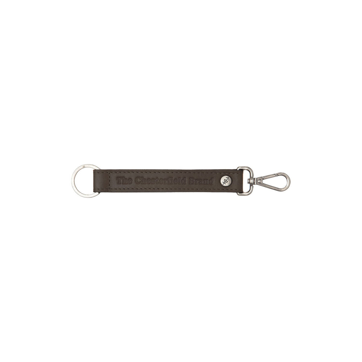 
Leather Key Ring fyrir Konur fyrir Konur í ósviknu 100% full grain leðri - Að framan með sniðinni hönnun | Kaupa á netinu