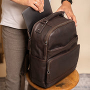 
Austin Leður fartölvubakpoki – alternate product view 3