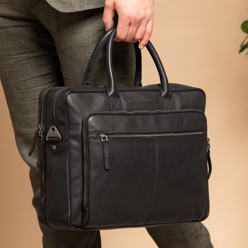 Tacama Full-Grain Leather Laptop Bag fyrir konur