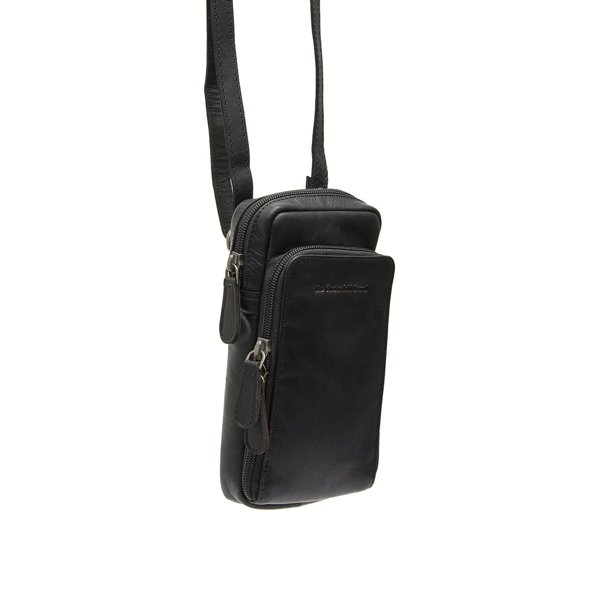 Valdes Full-Grain Leather Phone Bag í ósviknu 100% full grain leðri - Að framan með sniðinni hönnun | Kaupa á netinu