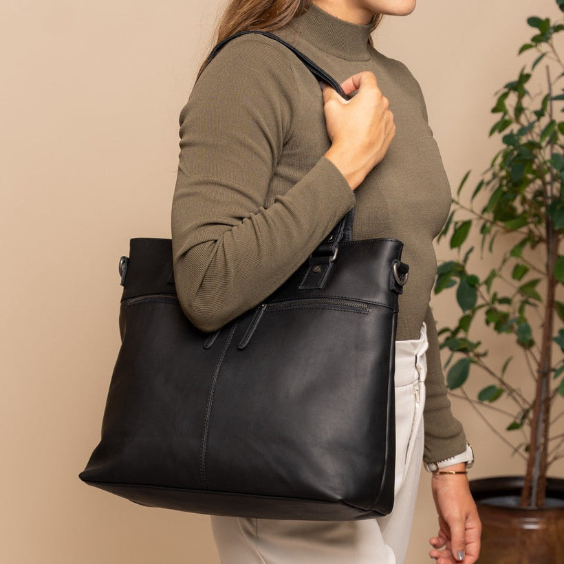 Rome Full-Grain Leather Shopper fyrir konur