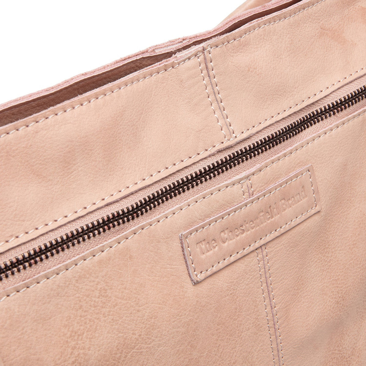 Classic 100% Full-Grain leather Bag - Rear Perspective Showing Reinforced Leather Straps & Stitching