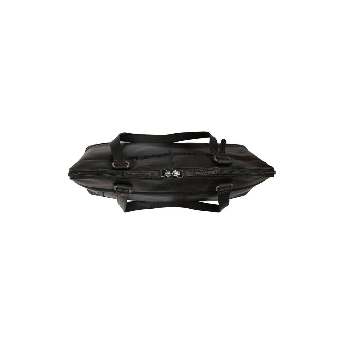 Branson Full-Grain Leather Shoulder Bag - Structured Side Profile Showing Gusset Depth &amp; Expansion Capacity