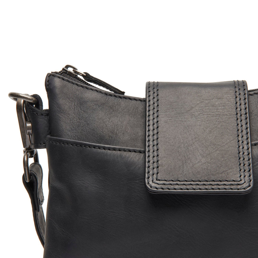 Calora Full-Grain Leather Shoulder Bag fyrir konur