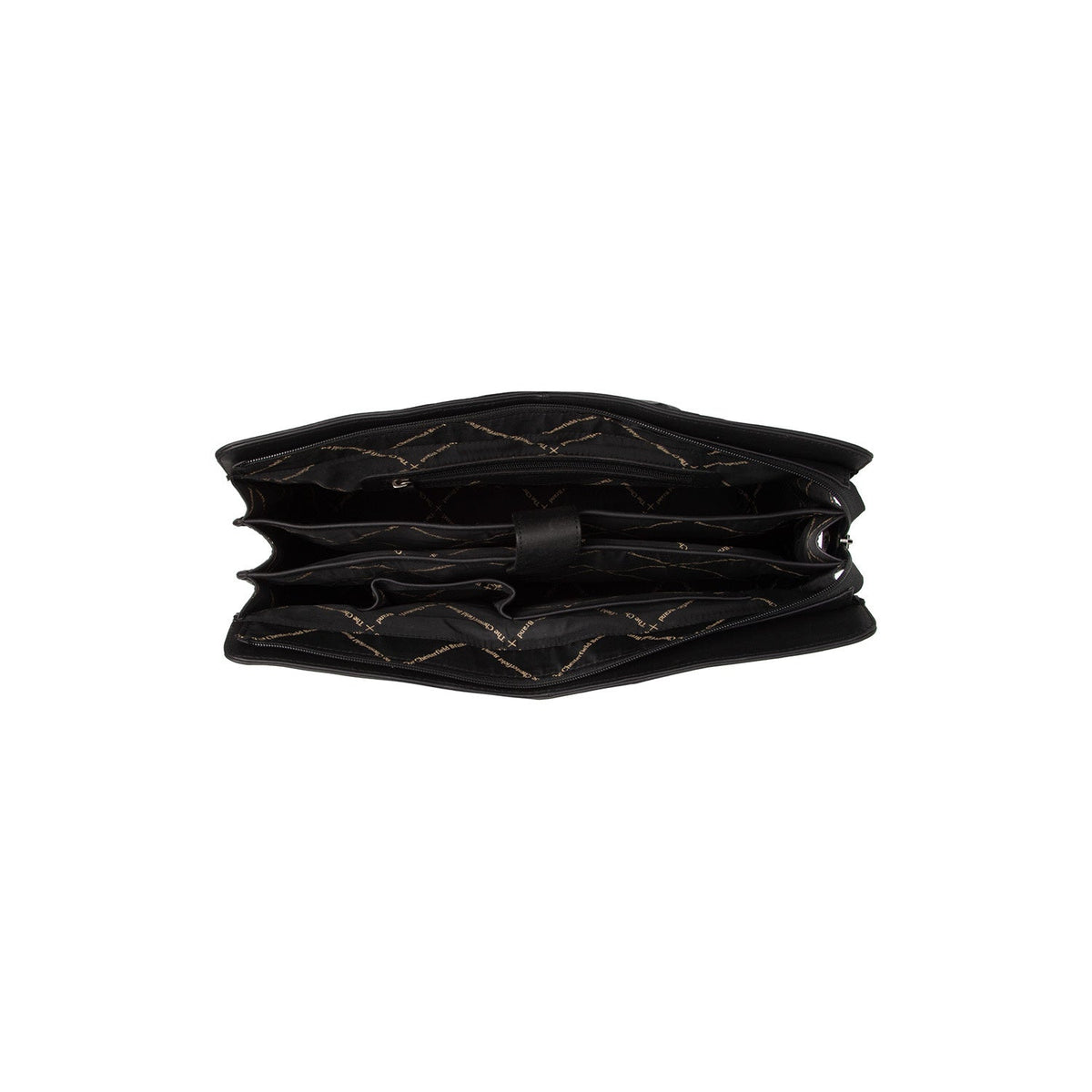 
Solid Antique Brass Hardware & Heavy-Duty Dual Zipper Detail on Fidenza Leðuraxlartaska