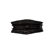 
Solid Antique Brass Hardware & Heavy-Duty Dual Zipper Detail on Fidenza Leðuraxlartaska