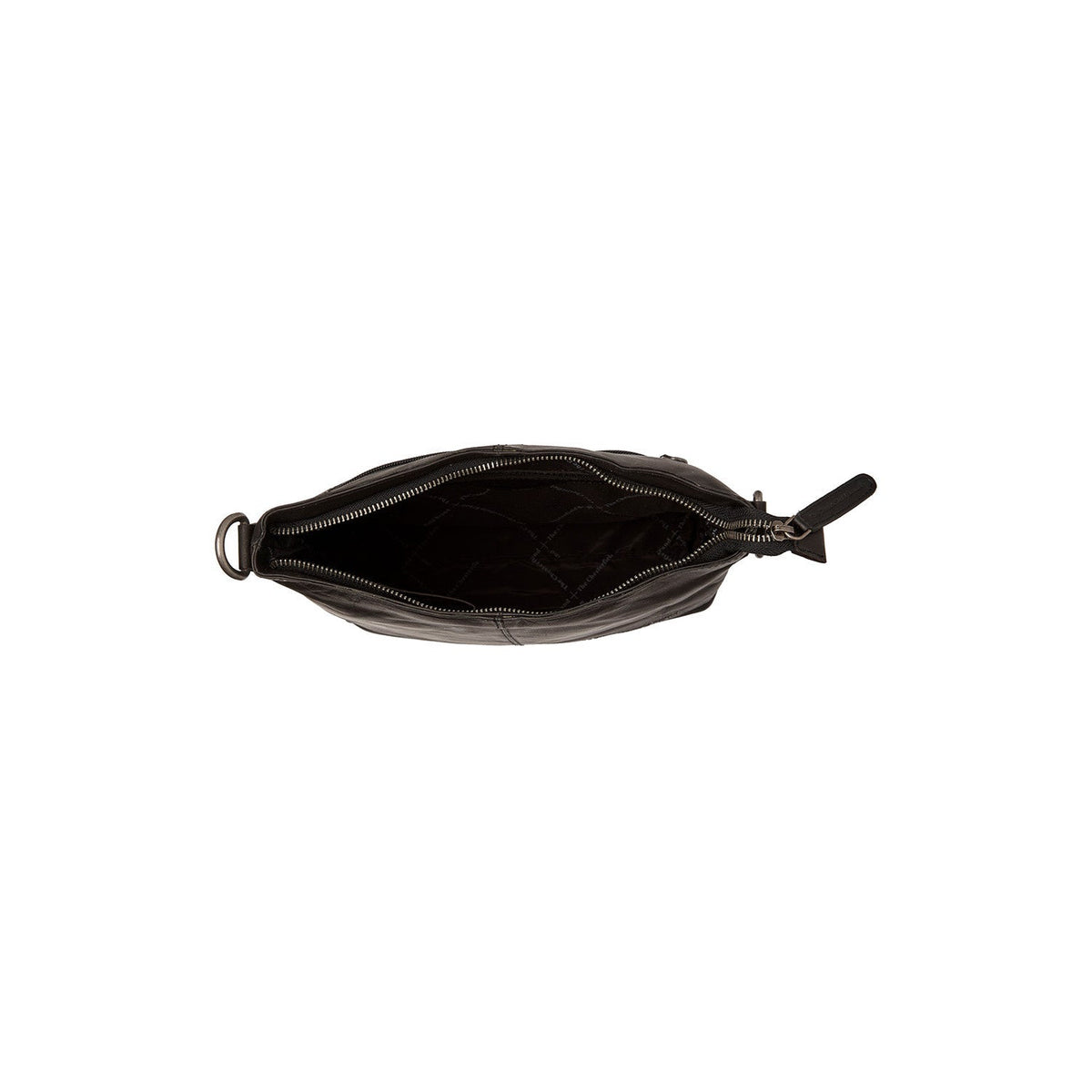 Jen Full-Grain Leather Shoulder Bag - Structured Side Profile Showing Gusset Depth &amp; Expansion Capacity