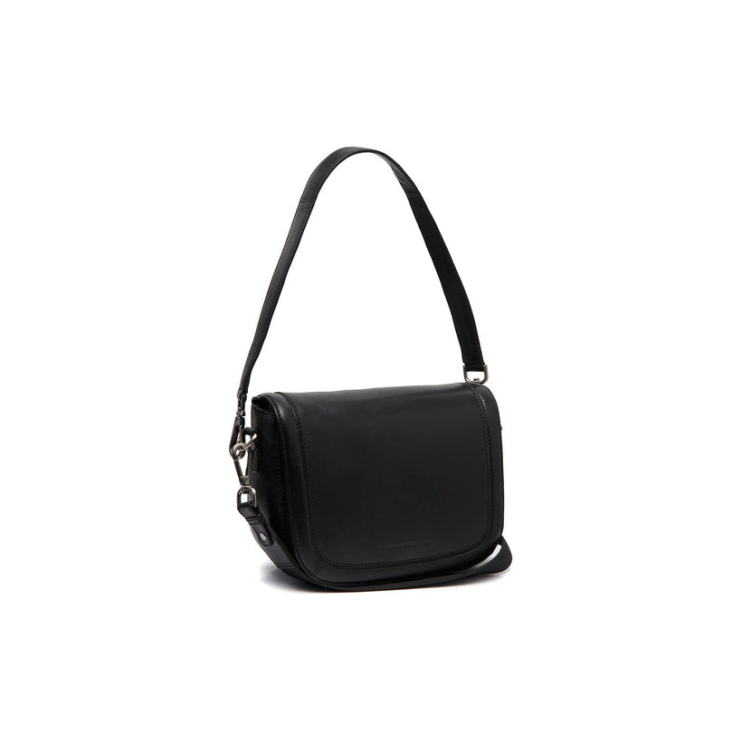 Lizzola Full-Grain Leather Shoulder Bag fyrir konur