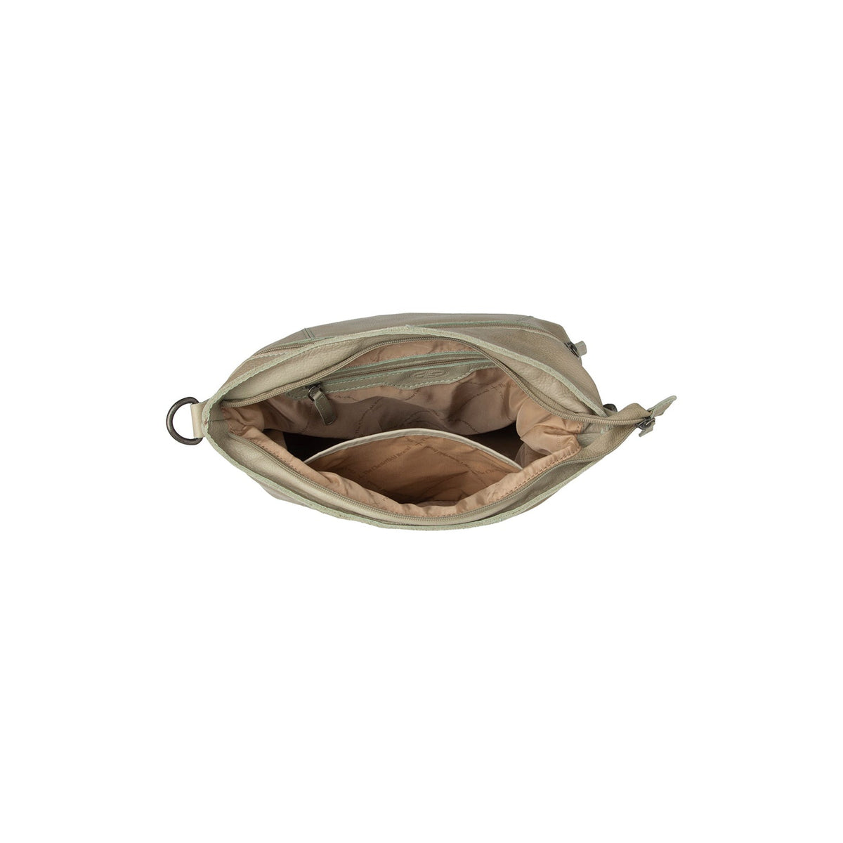 
Solid Antique Brass Hardware & Heavy-Duty Dual Zipper Detail on Sintra Leðuraxlartaska