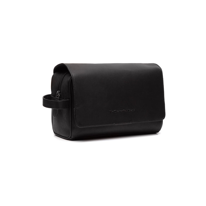 Rosario Full-Grain Leather Toiletry Bag fyrir konur