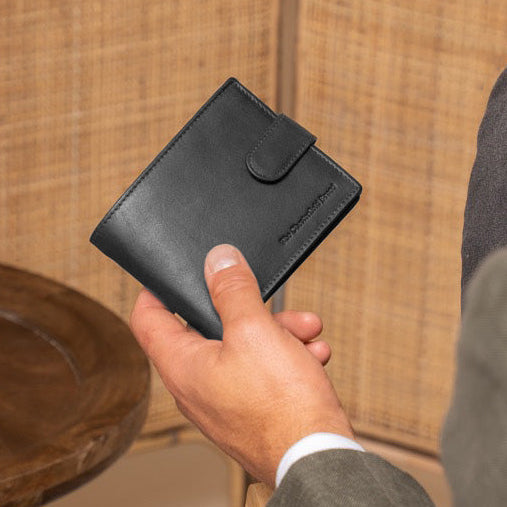Curtis Full-Grain Leather Wallet fyrir karla