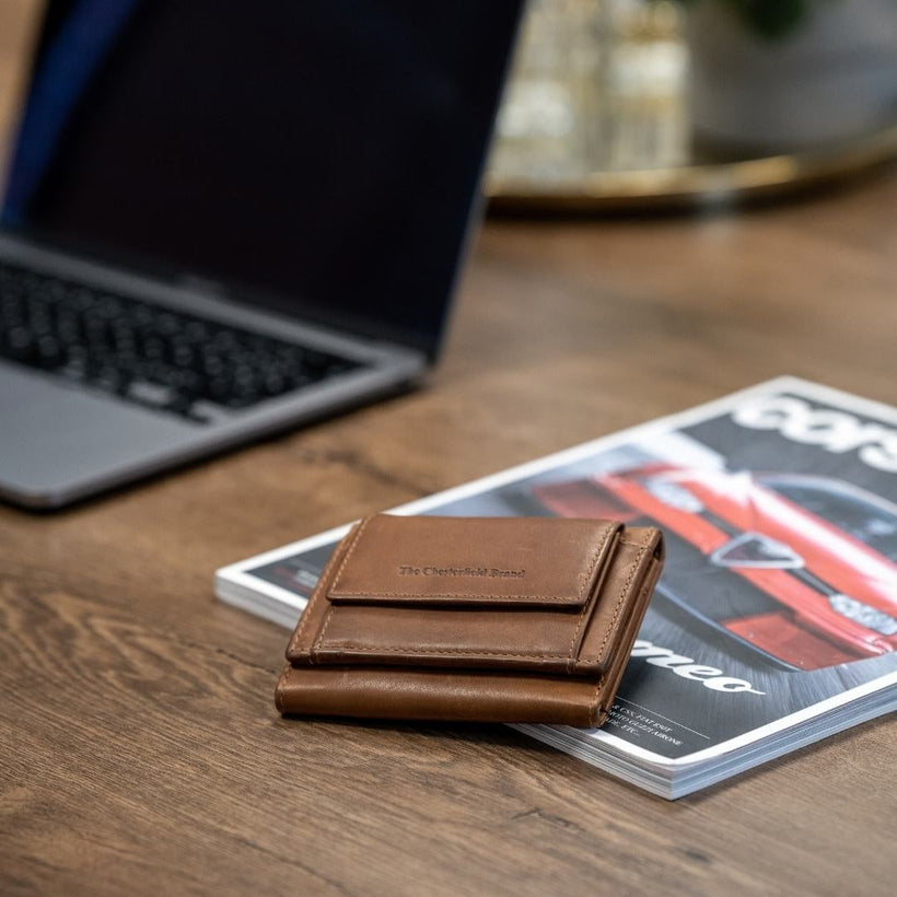 Harthoft Full-Grain Leather Wallet fyrir konur