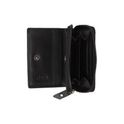 Classic 100% Full-Grain leather Wallet - Rear Perspective Showing Reinforced Leather Straps &amp; Stitching