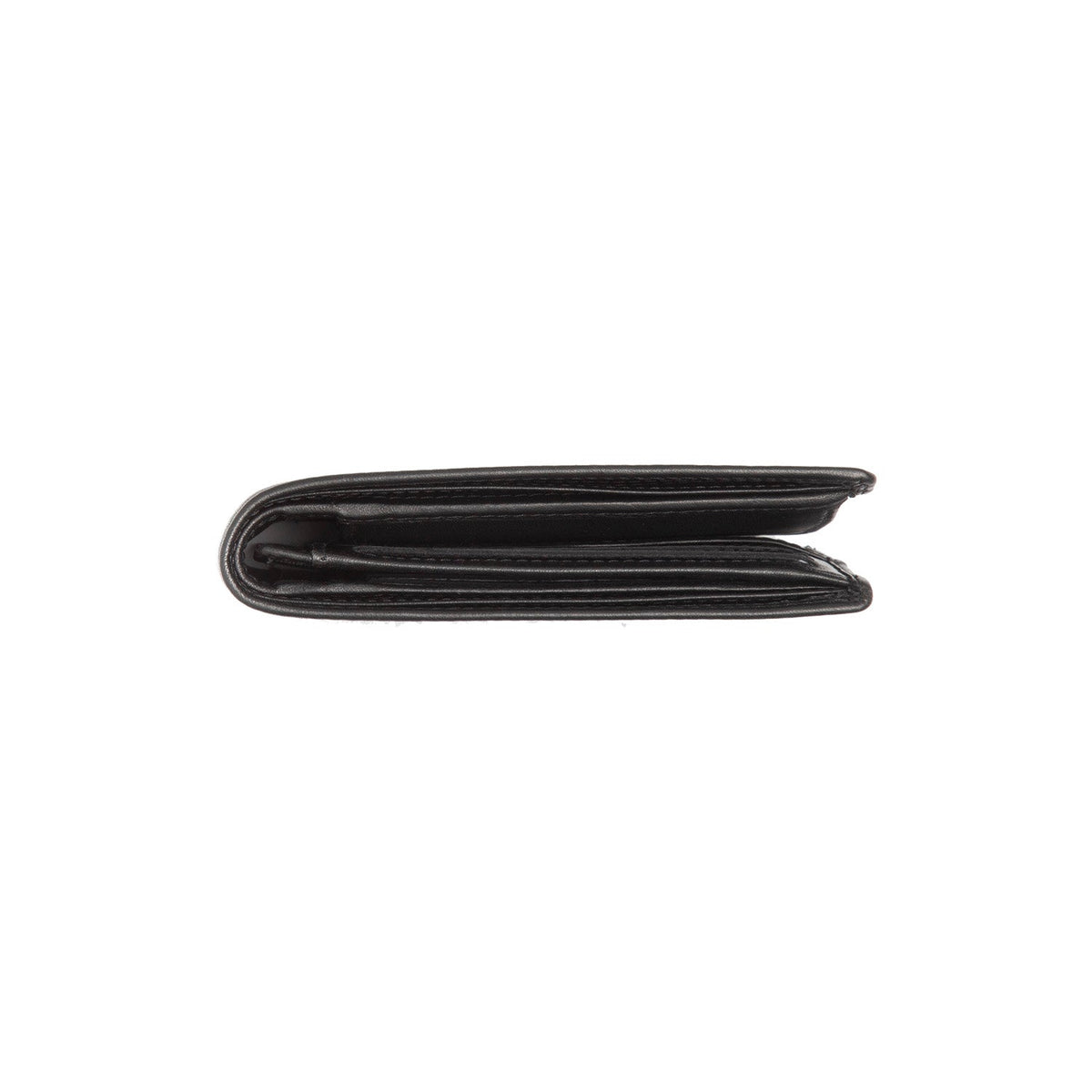 Lynnwood Full-Grain Leather Wallet - Structured Side Profile Showing Gusset Depth & Expansion Capacity