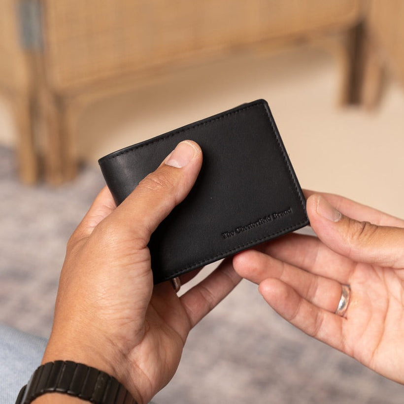 Marvin Full-Grain Leather Wallet fyrir karla