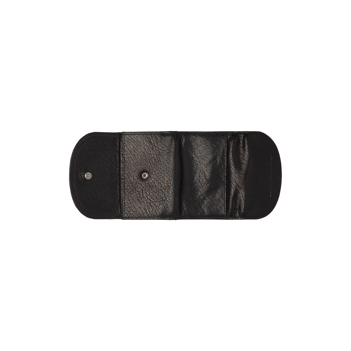 Solid Antique Brass Hardware &amp; Heavy-Duty Dual Zipper Detail on Newton Full-Grain Leather Wallet