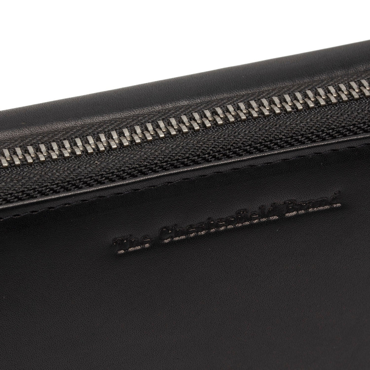 
Classic 100% Full-Grain leather Wallet - Að aftan með styrktum leðurólum