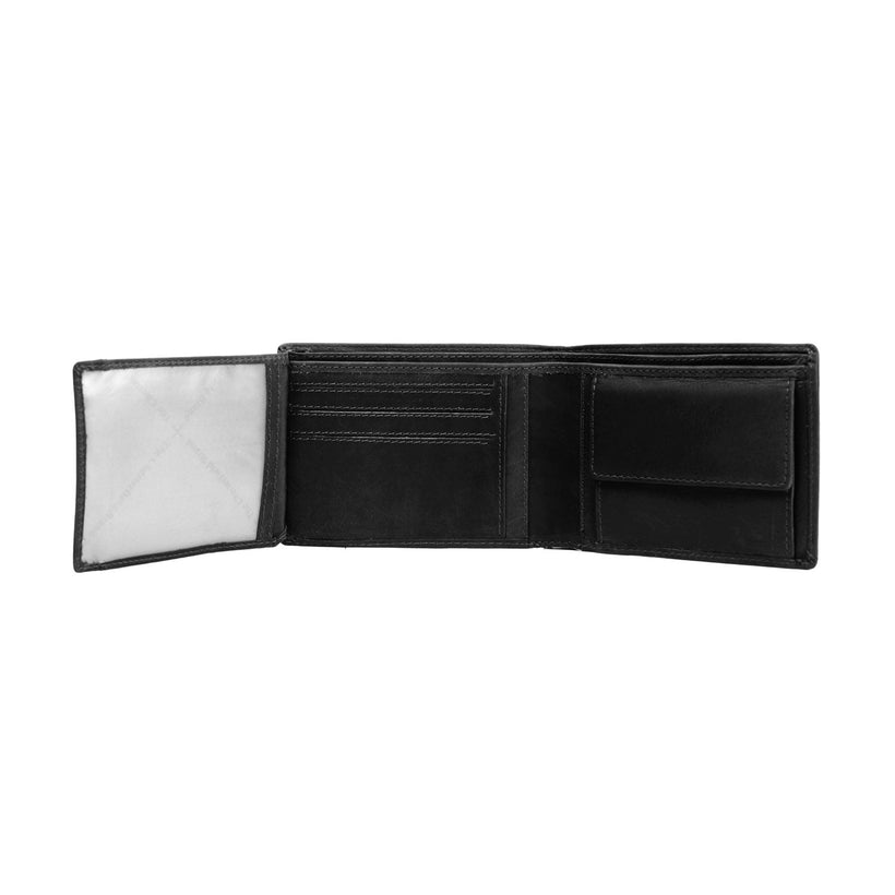 Timo Full-Grain Leather Wallet fyrir karla
