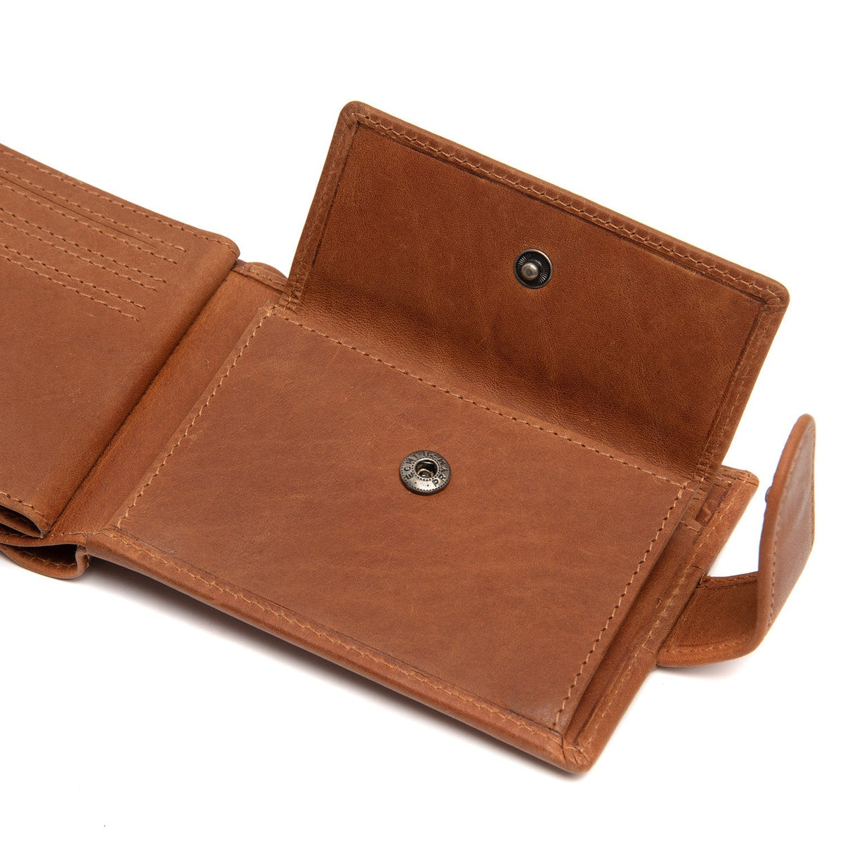 
Cognac Leather Wallet Yamba, detail view 4