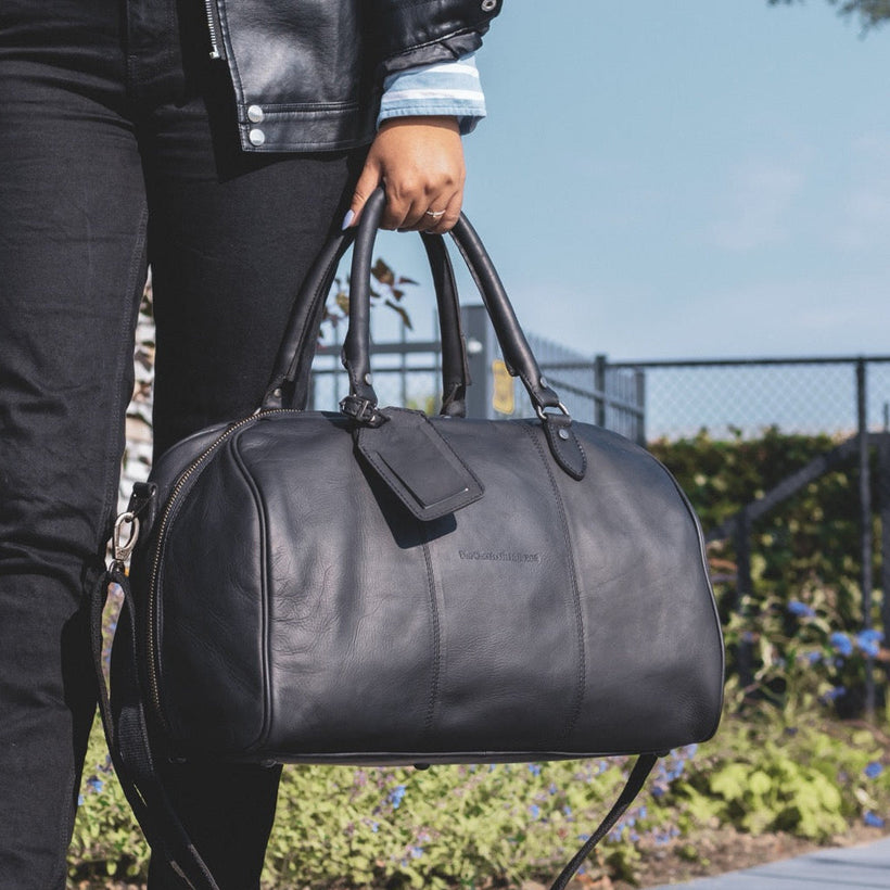 Liam Full-Grain Leather Weekender Bag fyrir konur
