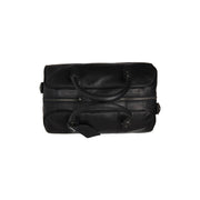 Liam Full-Grain Leather Weekender Bag - Structured Side Profile Showing Gusset Depth &amp; Expansion Capacity