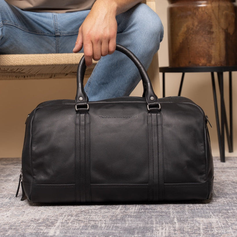 Perth Full-Grain Leather Weekender Bag fyrir konur