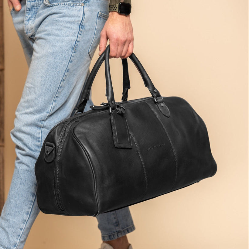 William Full-Grain Leather Weekender Bag fyrir konur