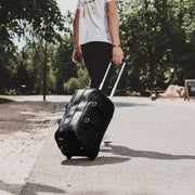 
Classic 100% Full-Grain Leather Duffle Bag - Að aftan með styrktum leðurólum