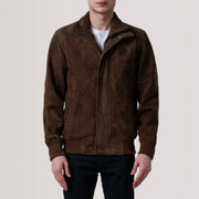 
Lester Brúnn Suede Bomberjakki úr Leðri fyrir Karla – alternate product view 3