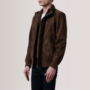 
Lester Brúnn Suede Bomberjakki úr Leðri fyrir Karla – alternate product view 4