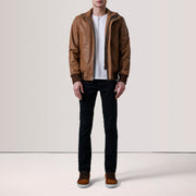 
Lester Brúnn Suede Bomberjakki úr Leðri fyrir Karla – alternate product view 2