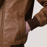 
Lester Brúnn Suede Bomberjakki úr Leðri fyrir Karla – alternate product view 6