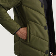 
Fóðursýn Showing Quilted Viscose Lining & Tveir hagnýtir innri vasar
