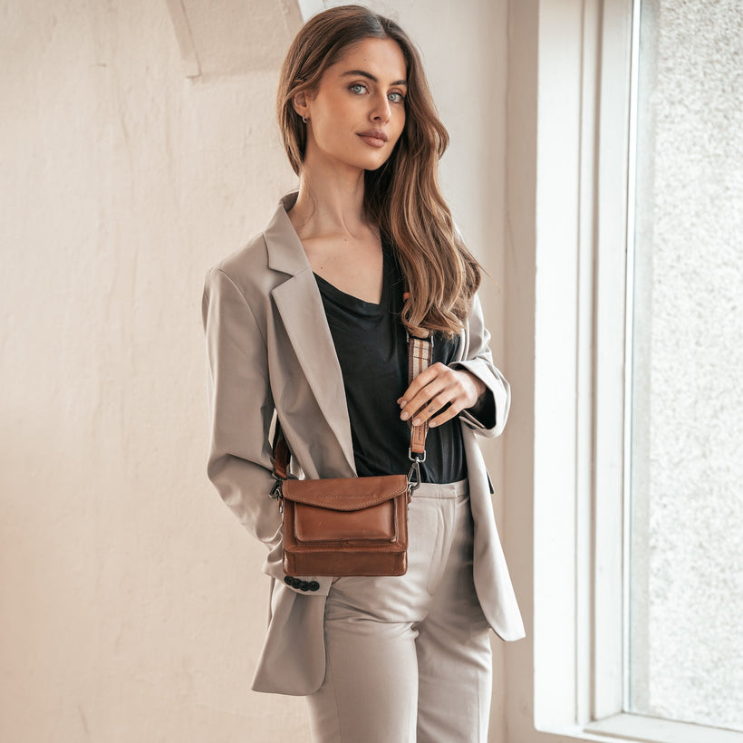 Beige Shoulder Strap fyrir konur