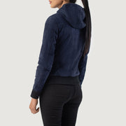 
Rebella Hooded Bomberjakki úr Leðri fyrir Konur – alternate product view 5
