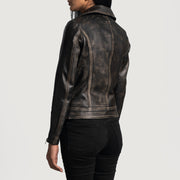 
Rumy Vínrauður Mótorhjólajakki úr Leðri fyrir Konur – alternate product view 5