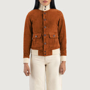 
Sasha A1 Bomberjakki úr Leðri fyrir Konur – alternate product view 4