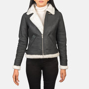 Sherilyn B-3 Black Bomber Jacket – alternate product view 4